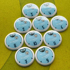 Manchester City 2024/2025 - Vidrilha 45mm - Botões Pro Gol