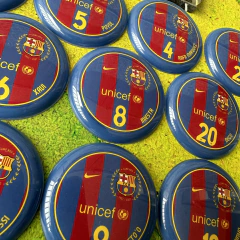 Barcelona 23/24 Uniforme 1 - Vidrilha 45mm - (cópia) - Botões Pro Gol