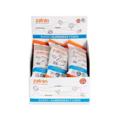 Barra de maní, almendras y coco x 28g - Zafran 12 UNIDADES