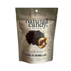 Castañas de Caju y Semillas Bañadas en Chocolate x 100g - Natural Candy