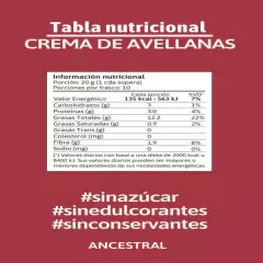 Crema Untable Avellanas x 200g - Ancestral en internet