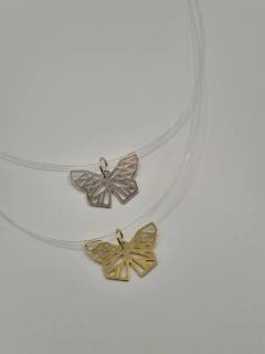 Colar Borboleta - Nylon - LYM Acessórios