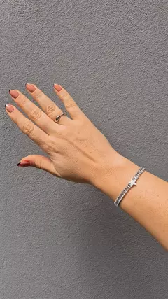 Imagem do Pulseira Riviera Baguete - Aço