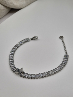 Pulseira Riviera Baguete - Aço - comprar online