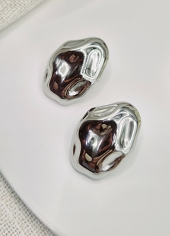 Brinco Oval Orgânico - Aço na internet