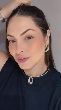 Choker Aro Duo Banho - LYM Acessórios