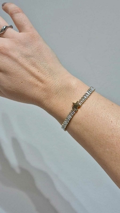 Pulseira Riviera Baguete - Aço na internet