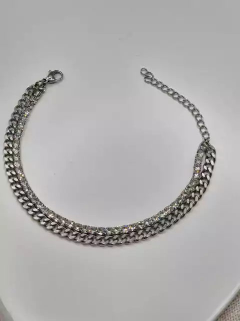 Pulseira Dupla Riveira Grumet - Aço