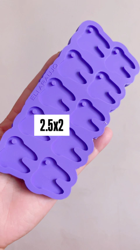 Molde de dentes com furo