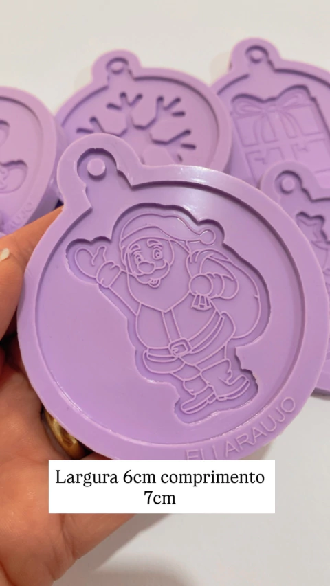 Molde bola para arvore se natal -PAPAI NOEL - comprar online