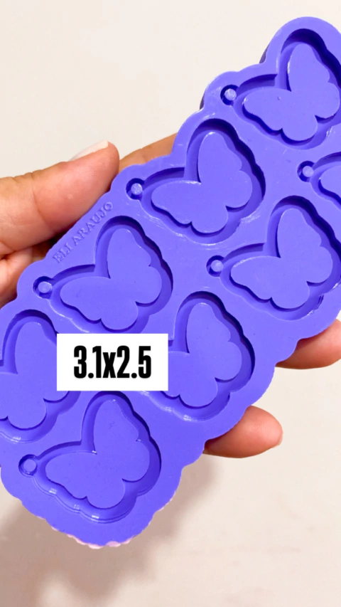 molde 8 espelhos Borboletas