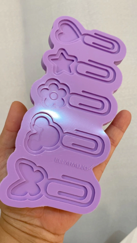 Molde de clips variados Mickey flor estrela coração - comprar online