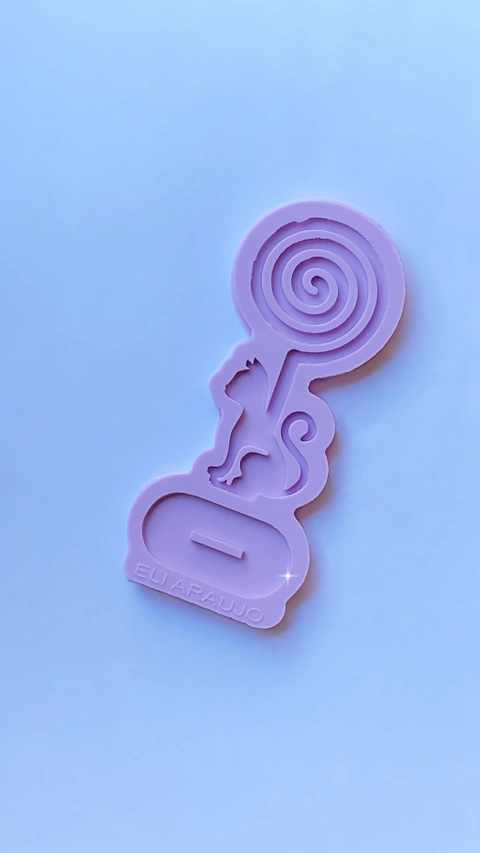 Molde porta recado gato