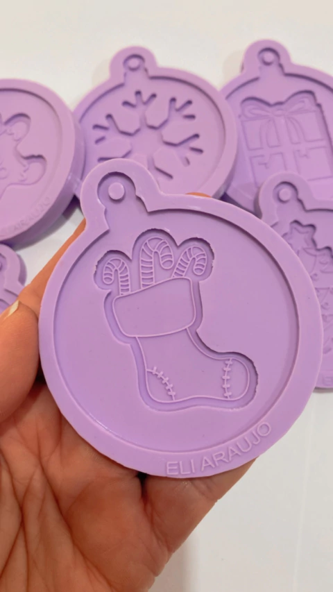 Molde bola para arvore se natal - bota - comprar online