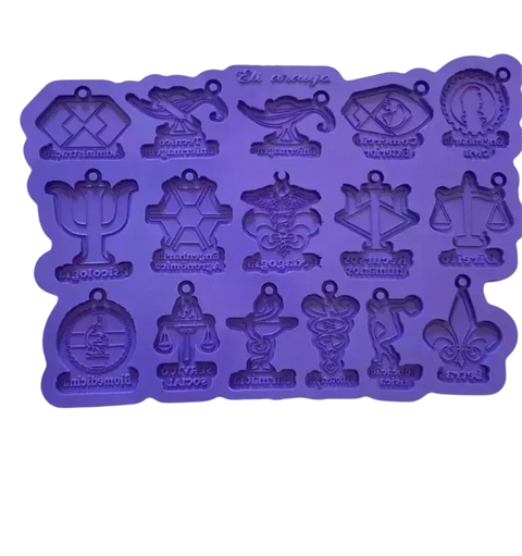 Molde de profissao 16 cavidades - comprar online