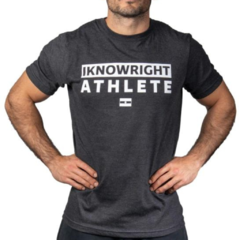 Remera Hombre IKR Athlete Gris y Blanco