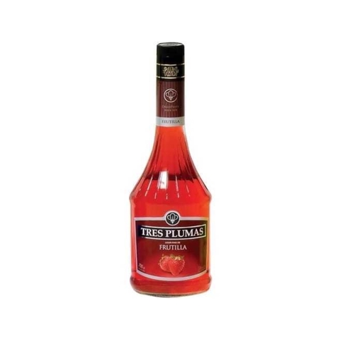 LICOR FRUTILLA TRES PLUMAS