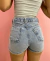Short jeans marmorizado claro na internet