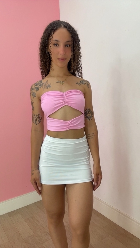 saia de POLIAMIDA drappeada