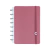 Cuaderno Inteligente Guava de color rosa con Discos metálicos y banda elástica.