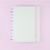 Cuaderno Inteligente Let’s Glitter Colorfull de color blanco con detalles brillantes y cierre elástico rosa, te va a enamorar!