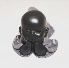 Monjecito Recostado Boca Abajo 7cm Gris