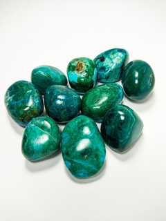 Piedras Gemas Crisocola Extra Perú N1 Pulida Monte Kurama