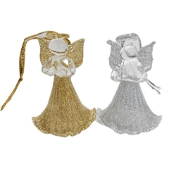 Angel Vidrio Dorado 6cm Monte Kurama