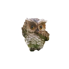 Búho Resina 4cm Monte Kurama