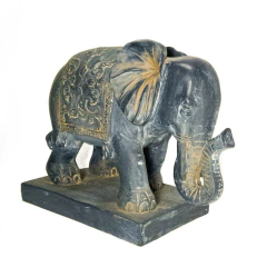 Elefante Gris Base 20 cm Monte Kurama