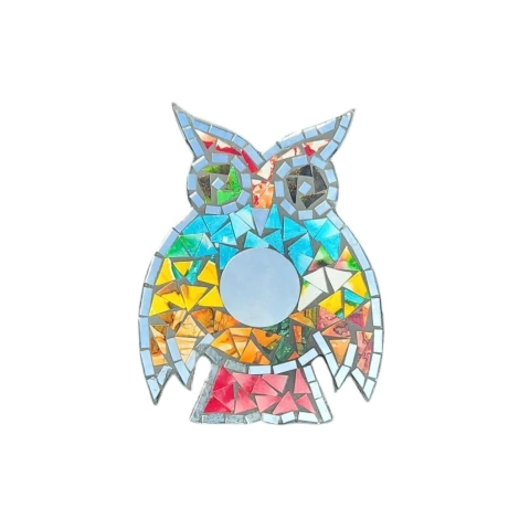 Espejo Buho Venecitas 20cm aprox Monte Kurama