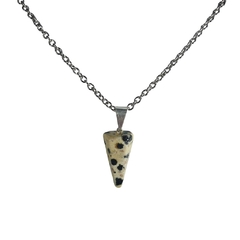 Dije Jaspe Dalmata Pendulo Mini 2cm aprox Monte Kurama