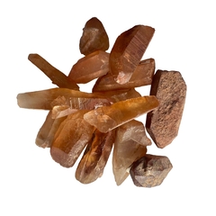 Piedras Gemas Punta Cuarzo Mandarina N1 Bruto Monte Kurama