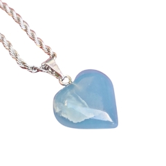 Dije Corazón Onix Cielo o Blanco 2cm aprox Monte Kurama