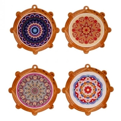 Posa Fuentes Mandala Madera16cm Monte Kurama