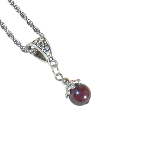 Dije Esfera GRANATE Mini 1cm aprox Monte Kurama