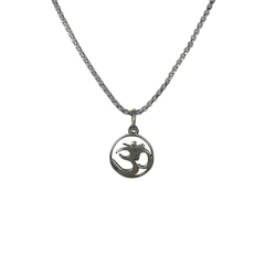 Dije Om Circular 1,5cm Aprox Plata 925 Monte Kurama