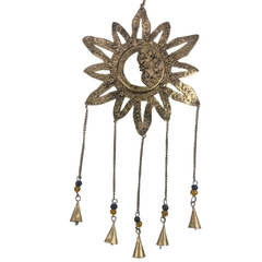 Colgante Eclipse Espejo Campanitas Metal 62cm aprox Monte Kurama