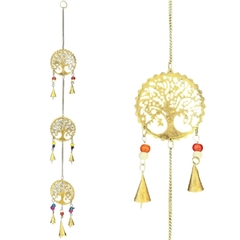 Carrillon Colgante Llamador Árbol Vida 90cm Campanitas Monte Kurama