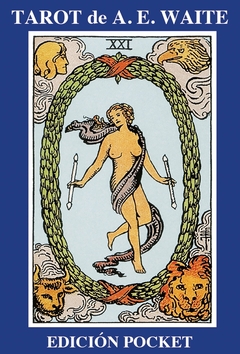 TAROT Arthur Edward Waite Rider Azul POCKET 78 Cartas y Librito ARKANO BOOKS