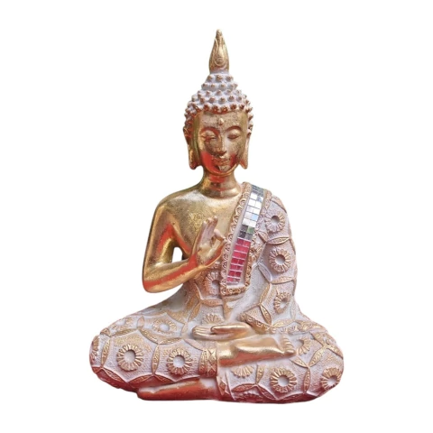 Buda Dorado 22cm aprox Monte Kurama