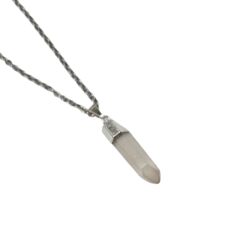 Dije Cuarzo Cristal Punta Pulido 2,5cm aprox Monte Kurama