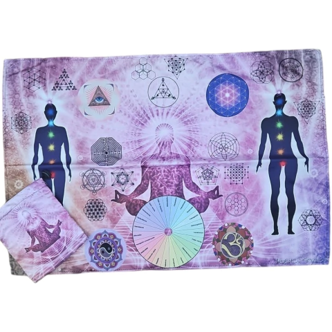 Mesa Radionica Paño REGISTROS AKÁSHICOS 50X70 cm aprox Monte kurama