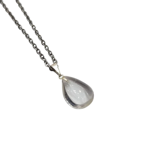 Dije Gota Mini Cuarzo Cristal 1.5cm Aprox Monte Kurama