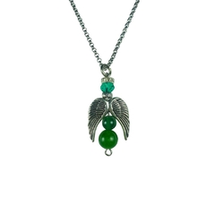 Dije Alitas de Angel y Cristales Grande Monte Kurama - Monte Kurama Tienda Holística Online