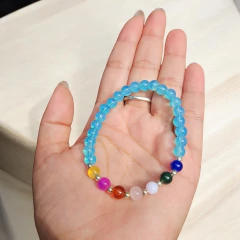 Pulsera 7 Chakras Vidrio Monte Kurama - Monte Kurama Tienda Holística Online