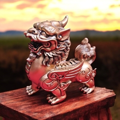 Perros Fu Leones Par Poliresina 12cm aprox Monte Kurama en internet