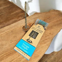 Sahumerios Mini Palo Santo BUENA ONDA ENERGIA LIMPIA 8u Aromanza - tienda online