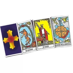 TAROT Arthur Edward Waite Rider Azul POCKET 78 Cartas y Librito ARKANO BOOKS - comprar online