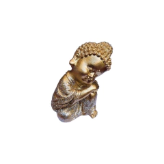 Buda Dorado Mini Reposando 5cm aprox Monte Kurama - tienda online